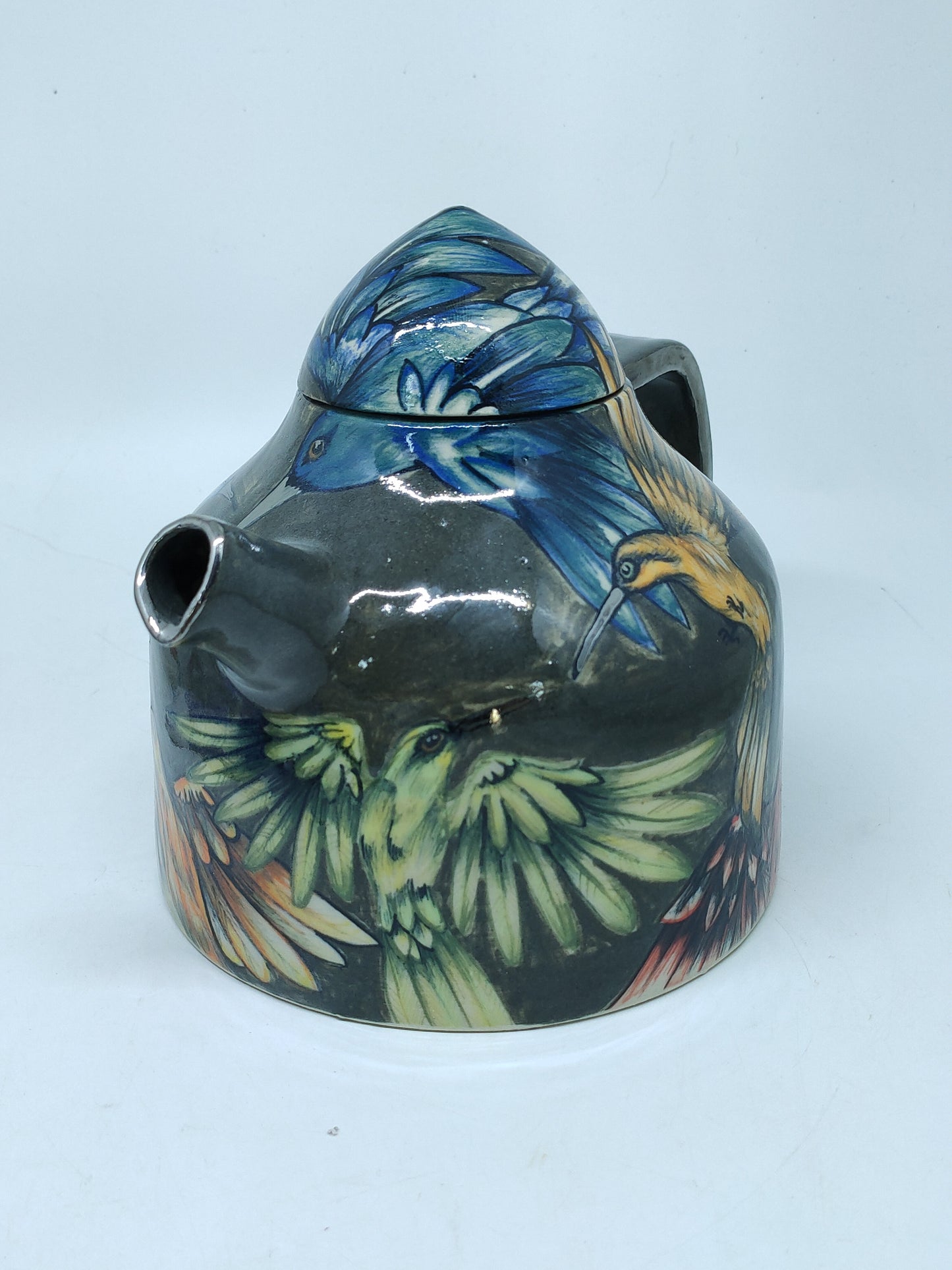 Bird Teapot with Silver