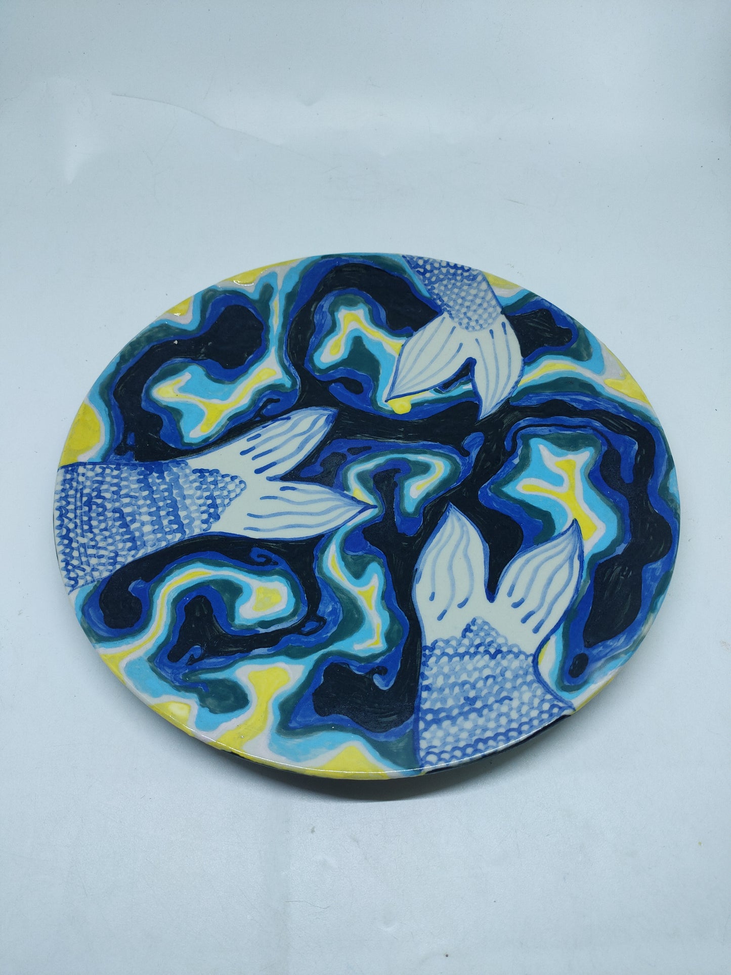 Swirly Mermaid Tail Plate Large