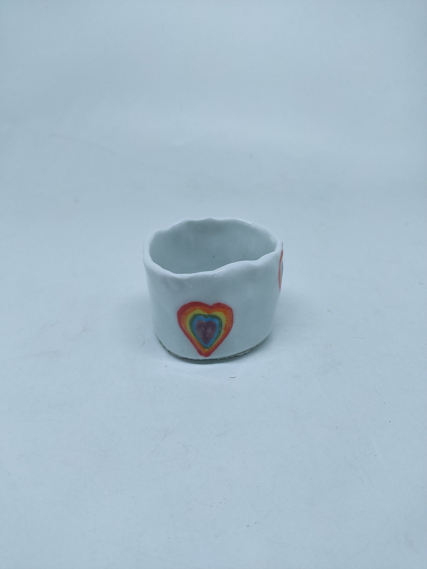 Rainbow Heart Pinch Cup