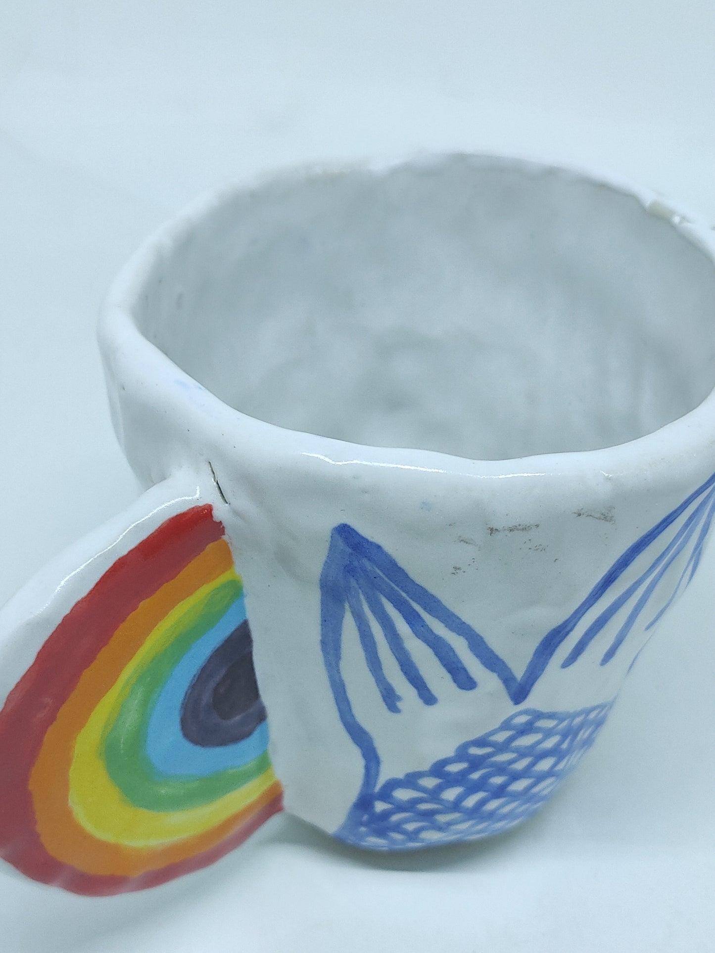 Mermaid Cup Rainbow Handle