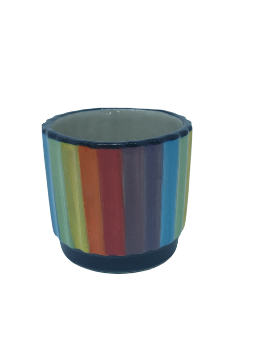 Rainbow Stripes Cup