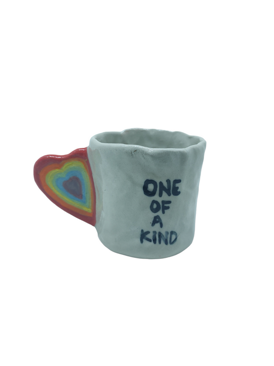 Rainbow Pinch Cup Heart Handle