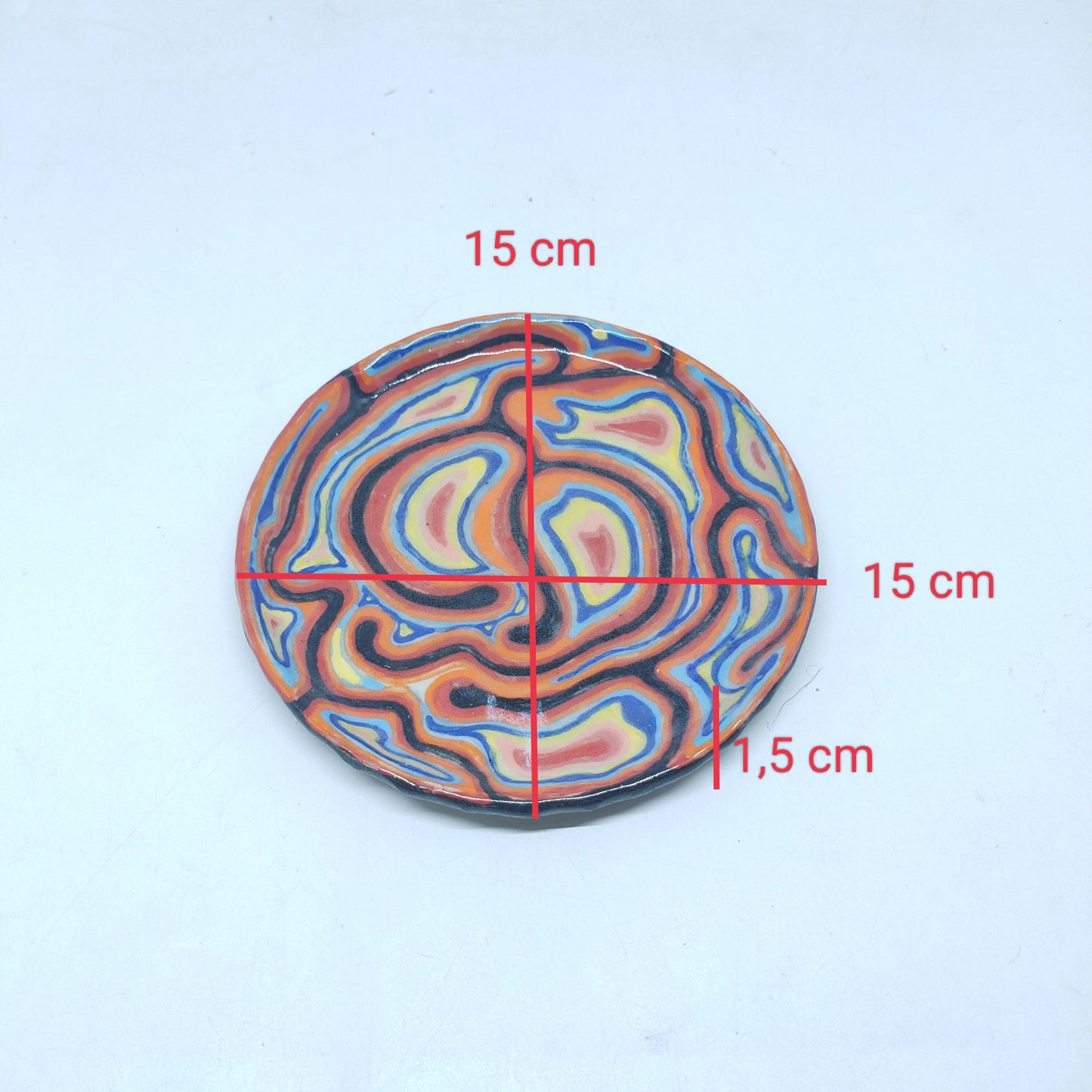 Swirly Round Plate