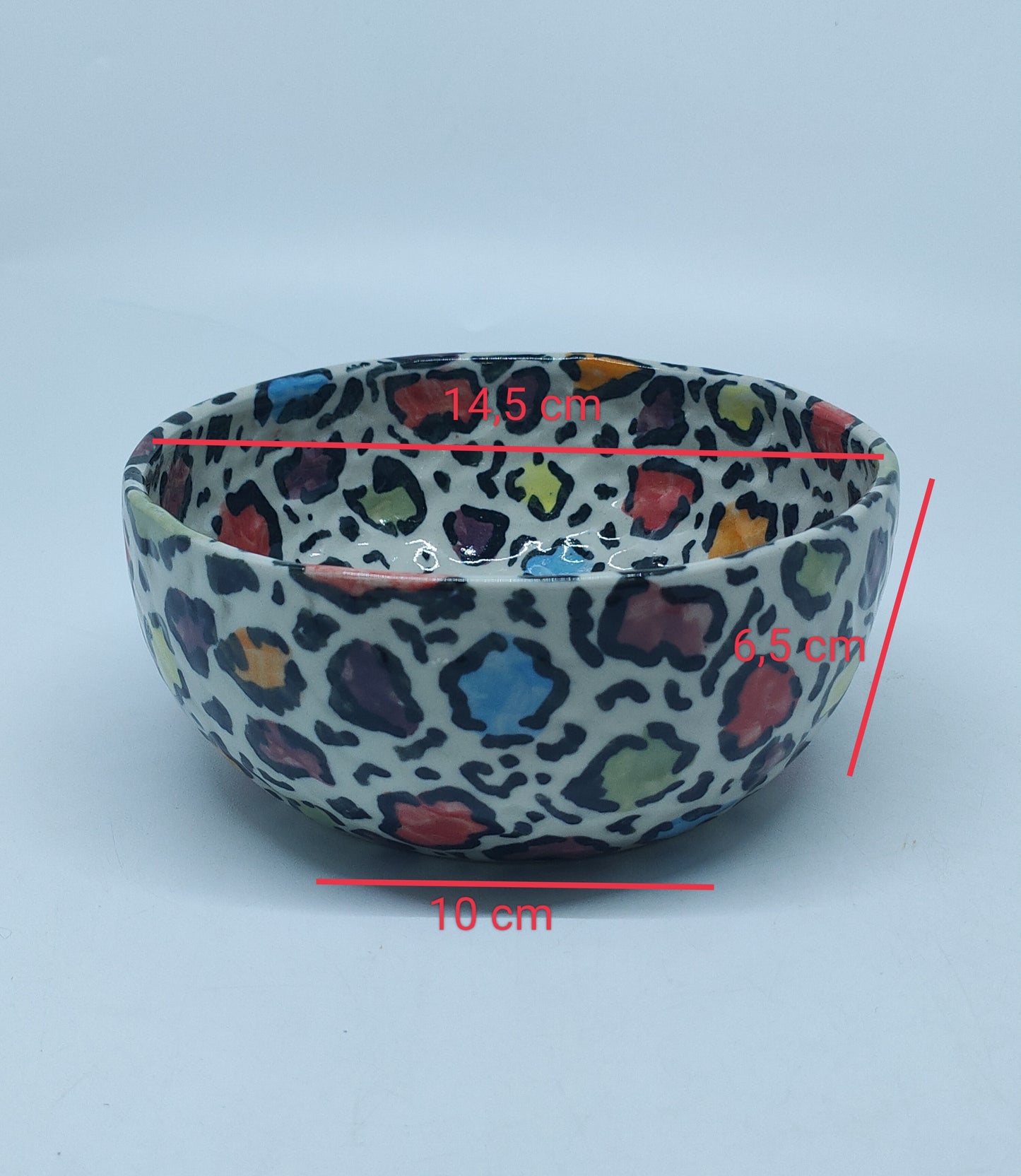 Feline Pinch Bowl Large - Multicolor