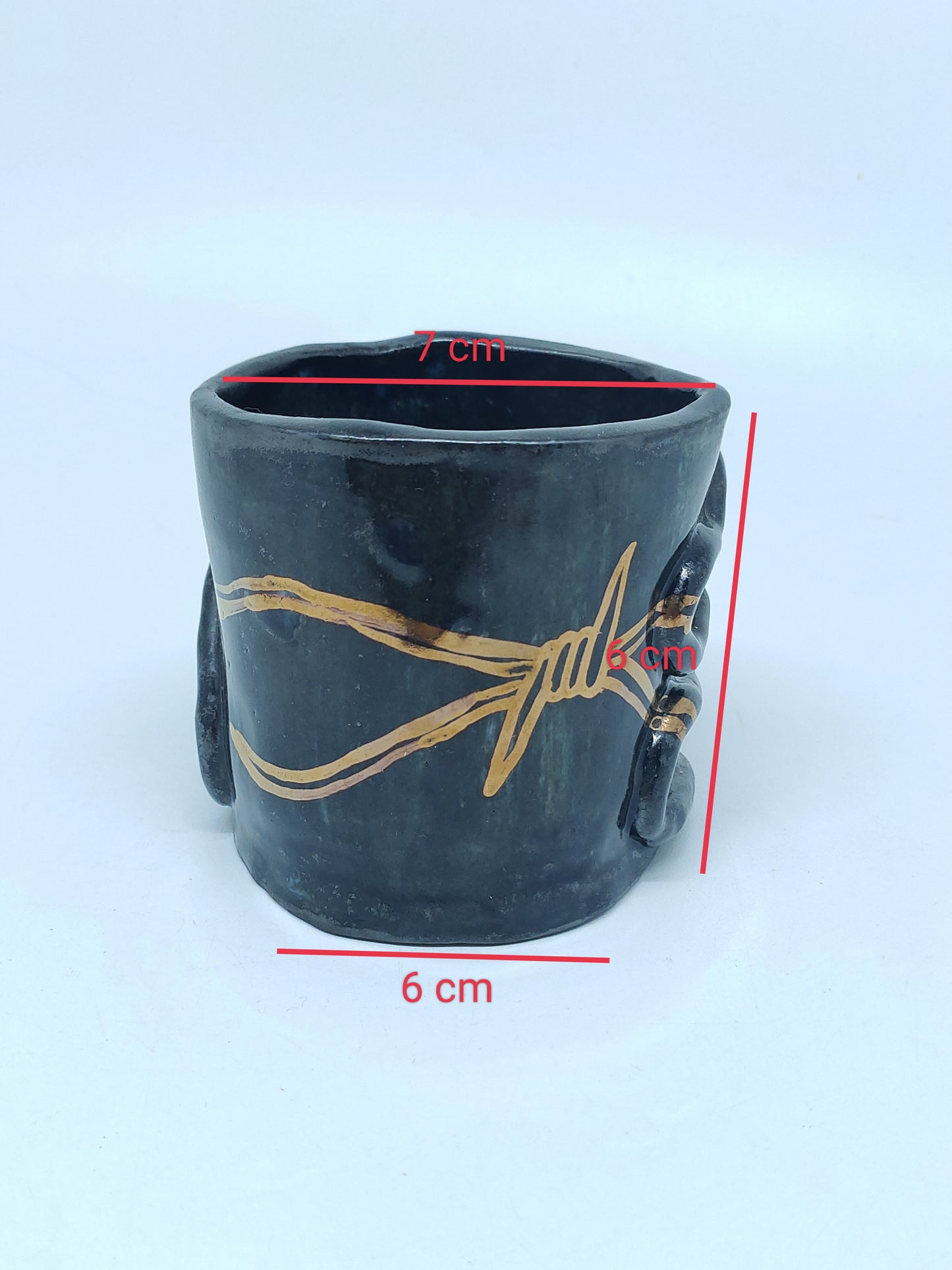 Futile Odds Black Cup With Gold