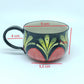 Flower Cup With Lid - Red Yellow