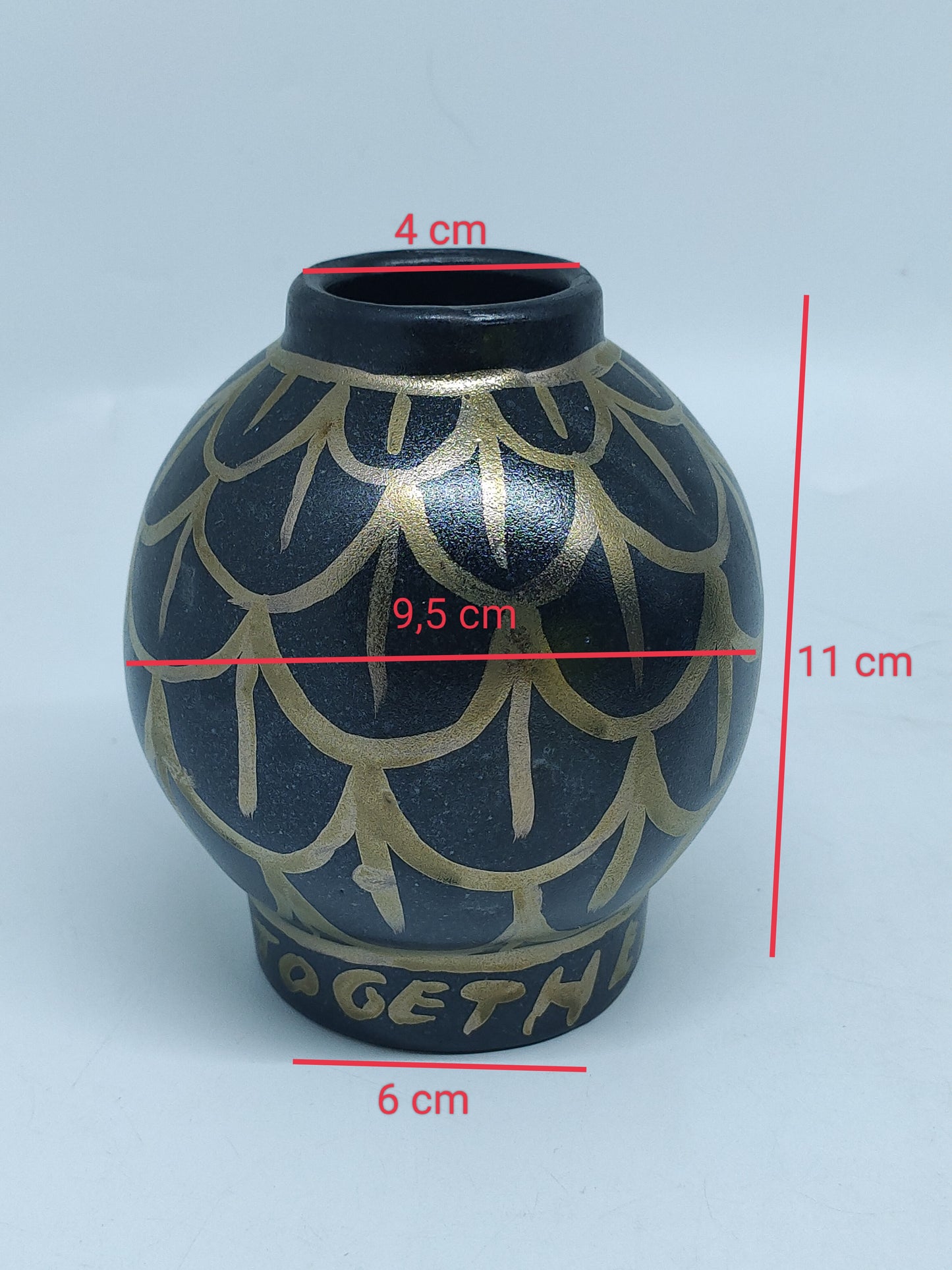 Polosan Glossy With Gold Vase - Medium