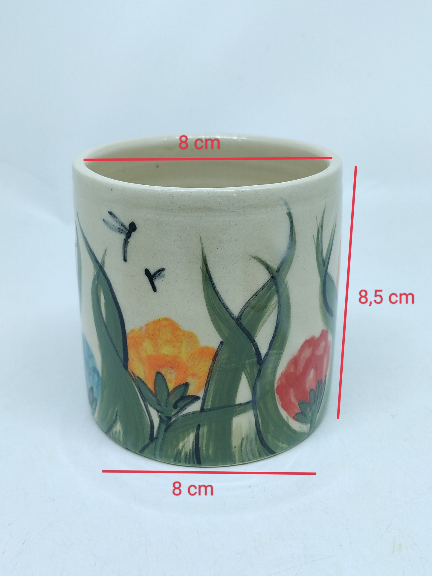 Flowery Dragonflay Cup