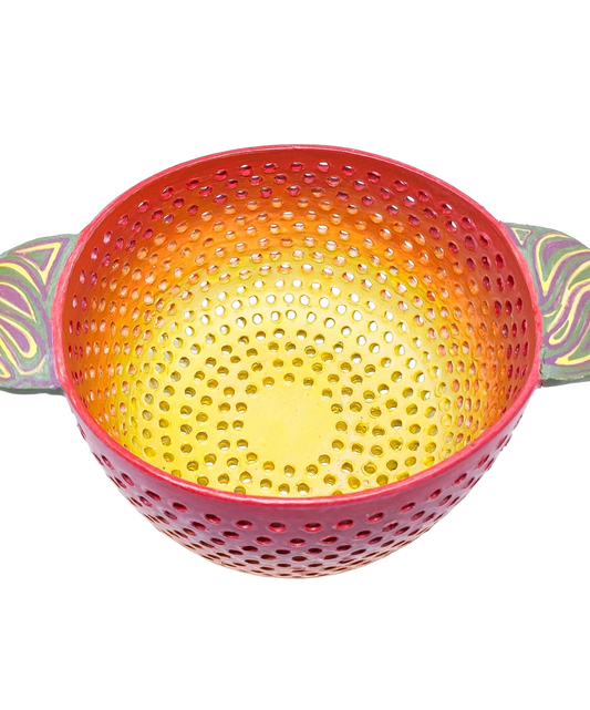 Swirly Sunset Big Colander