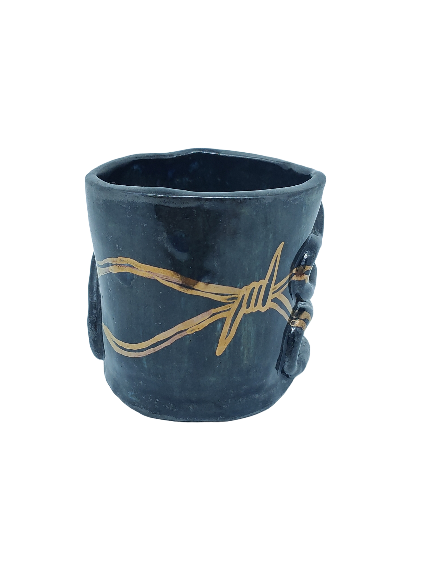 Futile Odds Black Cup With Gold