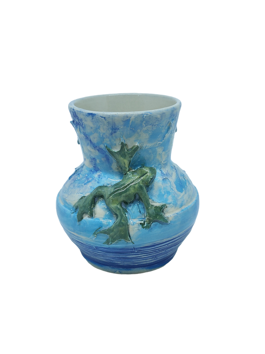 Vase Frog - Blue